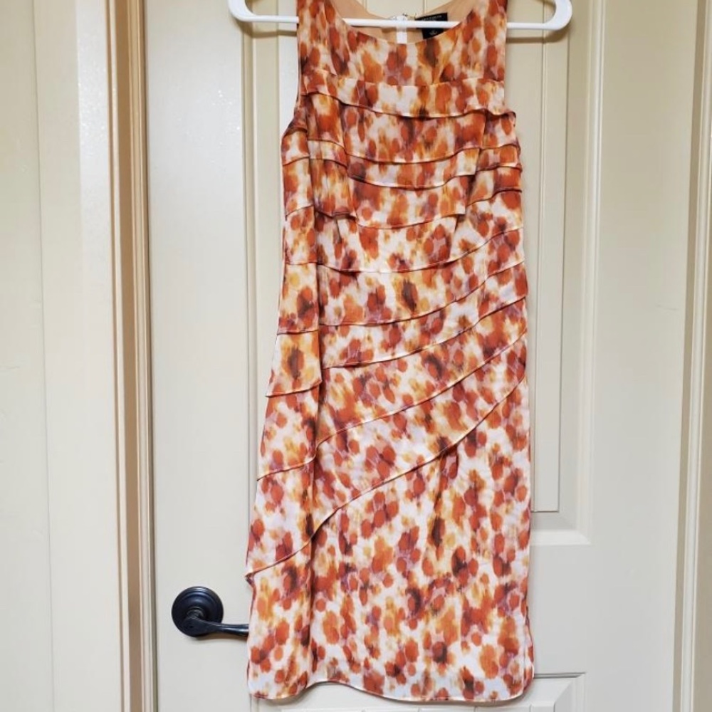 Ann Taylor 2petite Leopard print business dress